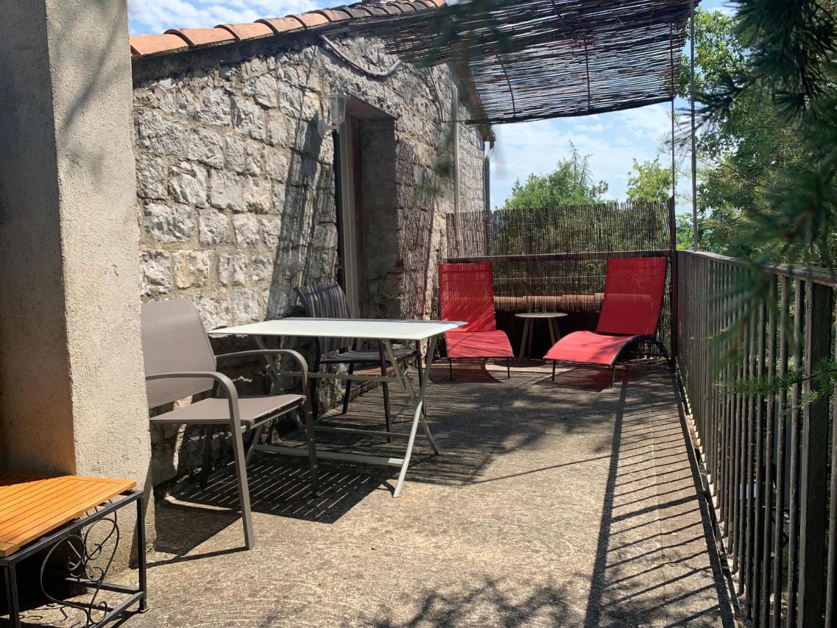 Chambre d'hôtes climatisée avec terrasse privée Bed and Breakfast Saint Alban Auriolles Esterno foto
